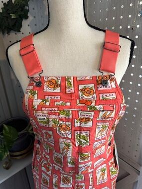 NWT Duluth Trading Co Seed Packet Print Overalls